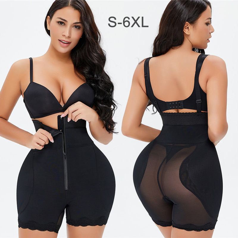 Full Body Butt Lifter Shapewear For Big Thighs With Hip Pads And