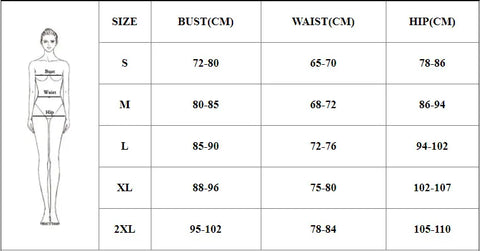 Come Play With Me Swimsuit size chart