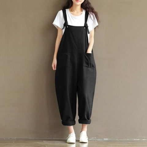 Strap Dungaree Harem Pants Casual Vibes