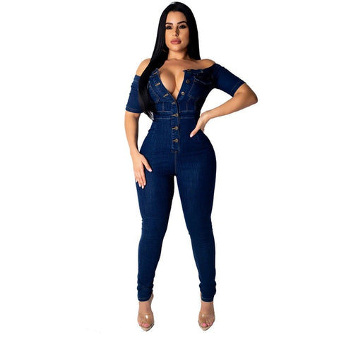 Fashion Denim Blue Sexy Spaghetti