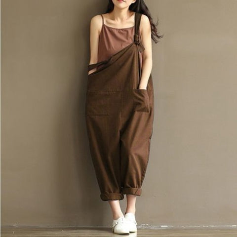 Strap Dungaree Harem Pants Casual Vibes