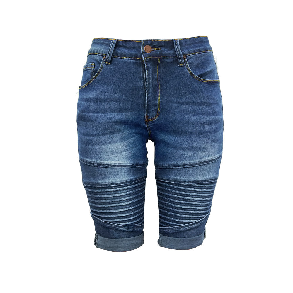 High Stretch Skinny Shorts Jeans Title | Cultureheaven.com