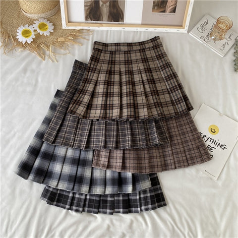 Korean Plaid Skirt for women